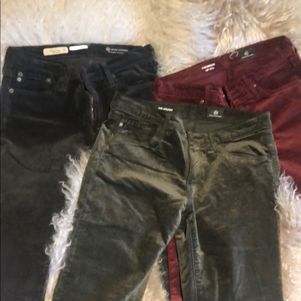 3 pairs of super skinny AG cords.